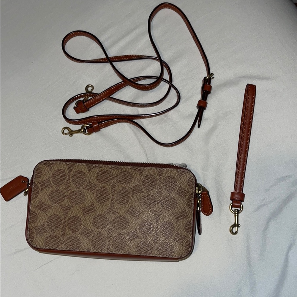Authentic COACH - Brown Crossbody Bag with Strap
